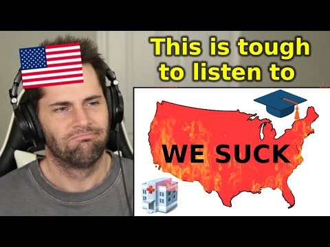 American Reacts to "Why America Sucks at Everything"