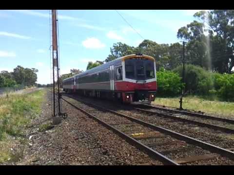 V/line sprinter arrives at broadford station