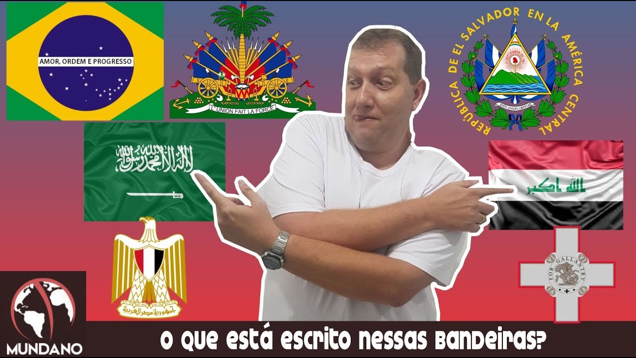 O que está escrito nessas bandeiras?