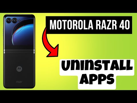 Uninstall Apps Motorola Razr 40 || How to uninstall apps || App deletion settings