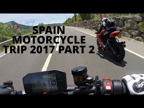 SPAIN MOTORCYCLE TRIP 2017, Part 2, First day riding the mountain roads and random chat