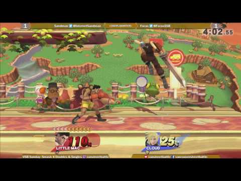 VSB Smash 4 Singles Season 2 #3 - LQ - Sandman vs Focus