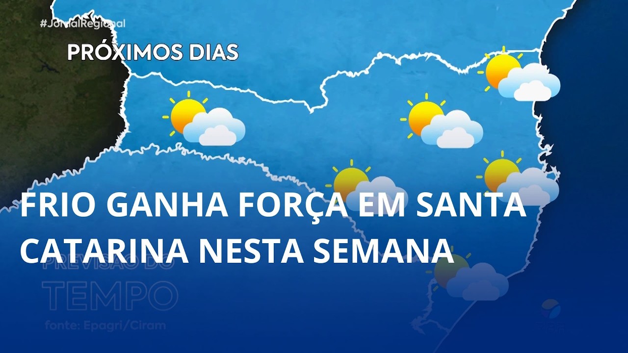 🥶 Frio ganha força em Santa Catarina nesta semana
