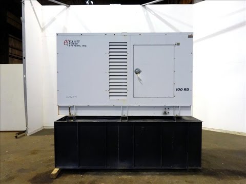 Used- Elliott Power Systems 80 kW standby diesel generator set - Stock # 46716001