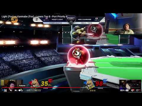 REACTING TO LIGHT(FOX)  VS KANINABE(FOX) SET AT PRIORITY 8