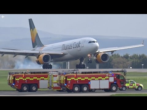 *EMERGENCY* Thomas Cook A330-200 Emergency Landing at Manchester Airport- 15/04/17