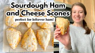 Savory Sourdough Ham and Cheese Scones | Perfect Way to Use Leftover Ham!