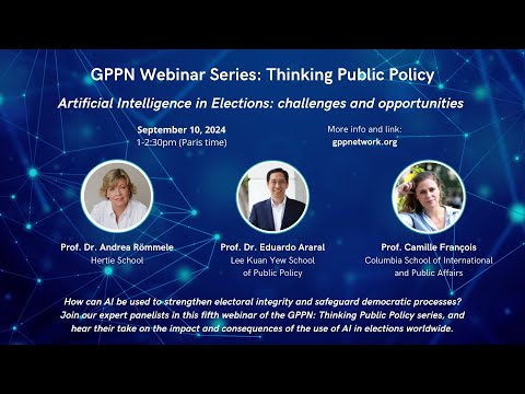 GPPN Webinar Series #5: Artificial Intelligence in Elections