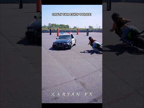 CRAZY CAR ESKIP POLICE 🚓🚨 THIS ONE 🥶😱#trollface #edit #viral #shorts #bmw #car#video