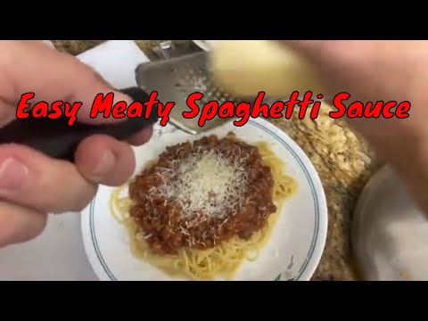 Easy Spaghetti Sauce | Thick and Meaty Sauce