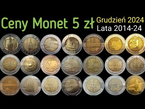 Ceny monet 5 złotych Lata 2014 2024 Katalog Monet Państwa Polskiego Odkryj Polskę