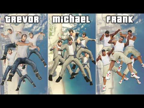 Clones Army Falling from the Sky in GTA 5