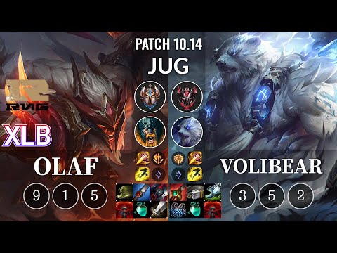 RNG XLB Olaf vs Volibear Jungle - KR Patch 10.14