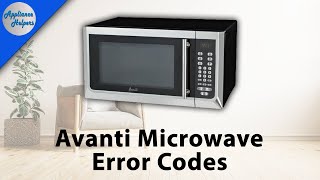Avanti Microwave Error Codes