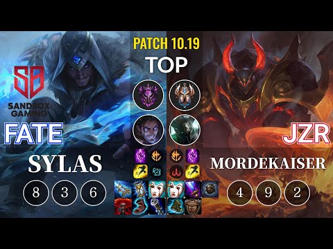 SB FATE Sylas vs Jzr Mordekaiser Top - KR Patch 10.19