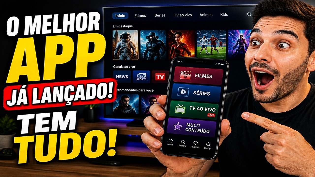🚨 ESSE APP LIBEROU TUDO! FILMES, SÉRIES E TV AO VIVO EM UM SÓ LUGAR!