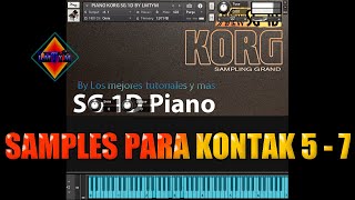 Video thumbnail for PIANO Korg SG 1D🎼🎹Samples para Kontakt 5 a KONTAKT 8🎼🎹BY LMTYM🔥💯 by LMTYM Productions