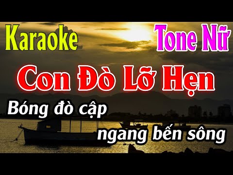 Con Đò Lỡ Hẹn Karaoke Tone Nữ Karaoke Lâm Organ - Beat Mới