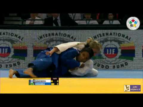 Judo 2014 Grand Prix Dusseldorf: Sundberg (FIN) - Miranda (BRA) [-52kg] bronze