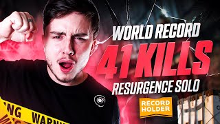 *41 KILLS* WORLD RECORD en RESURGENCE en SOLO vs SQUAD 🏆