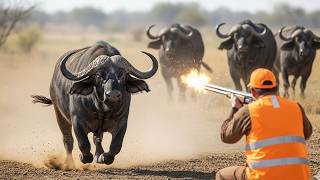 Como Milhões de Búfalos Agressivos sao Abatidos por Caçadores  na África do Sul