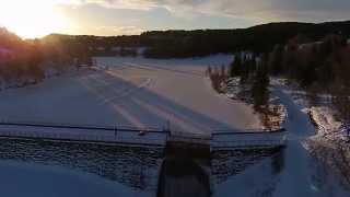 preview picture of video 'Winter over Theisendammen - Trondheim, Norway'