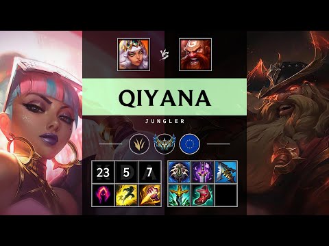 Qiyana Jungle vs Gragas: Triple Kill, Legendary - EUW Challenger Patch 14.16