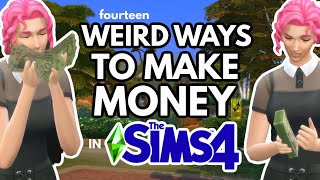 14 Weird Ways to Make Money in The Sims 4 *without a job* #TheSims4 💸💵