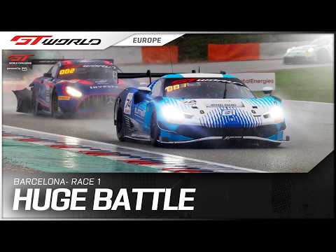 HUGE battle after restart! | Race 1 | Barcelona | GT World Challenge pwd by AWS