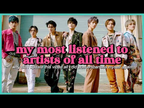 my most listened to artists of all time (feb 2023 update) ☆