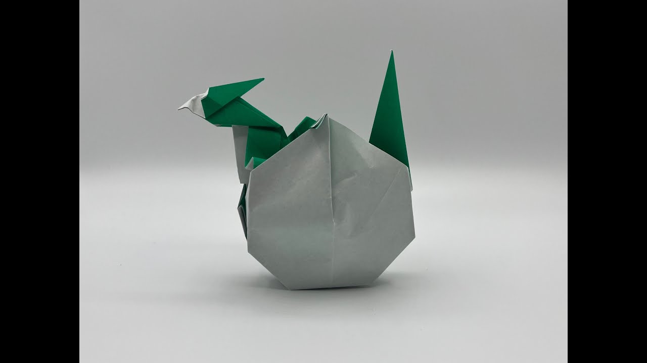 Origami Baby Dragon! Cute! Fun! Designed by Paul Frasco
