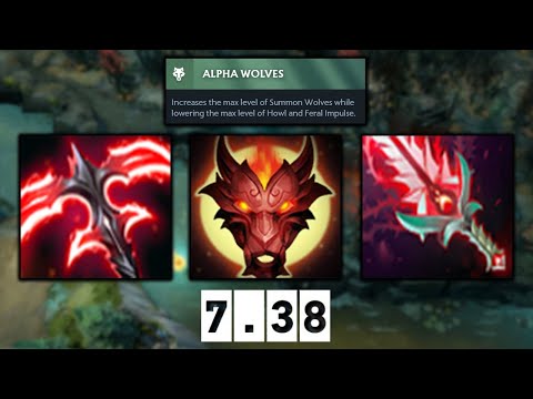 MAX DMG Wolves Lycan with Stygian Desolator + Bloodthorn 7.38 Dota 2