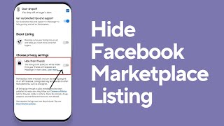 How to Hide Facebook Marketplace Listing from Friends?