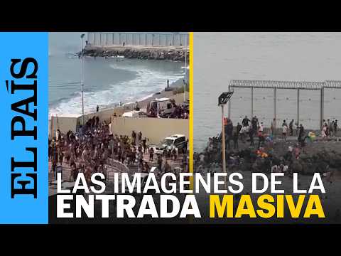 CEUTA | Las imágenes de la entrada masiva tras dos meses de crisis migratoria en Ceuta | EL PAÍS