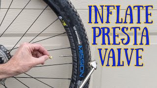 How to Inflate a PRESTA Valve at a Service Station