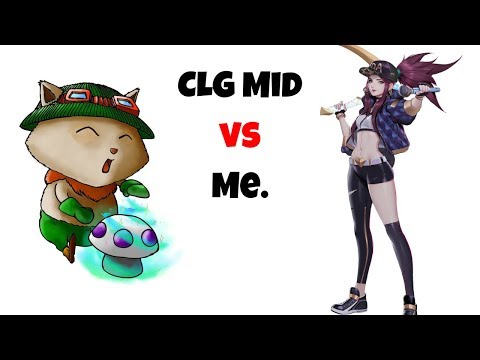 Teemo vs CLG Mid Huhi [Akali Match] v9.1