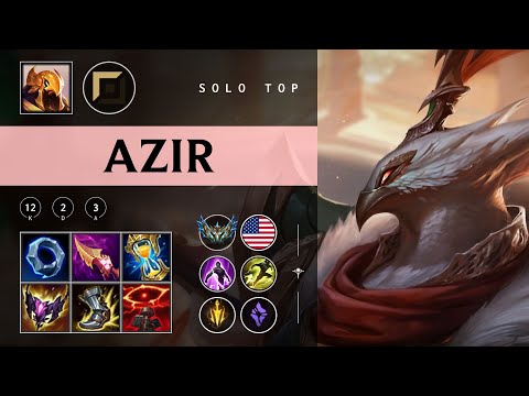 Azir Top vs Darius - NA Challenger Patch 25.24