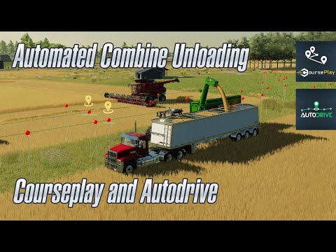 Automate your Harvest with Autodrive and Courseplay - FS22 Tutorial