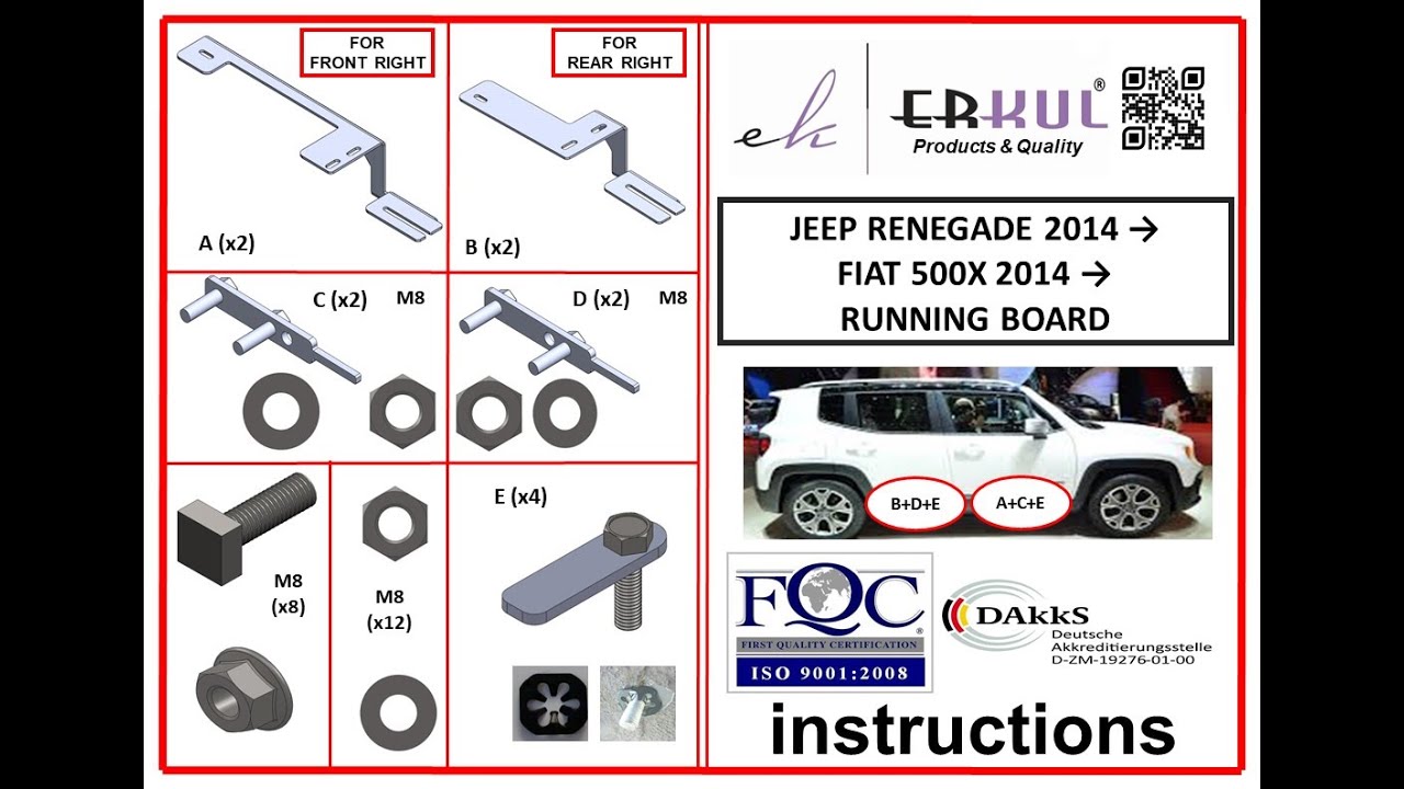 Боковые Подножки Duru (2 шт., Алюминий) Video 1
