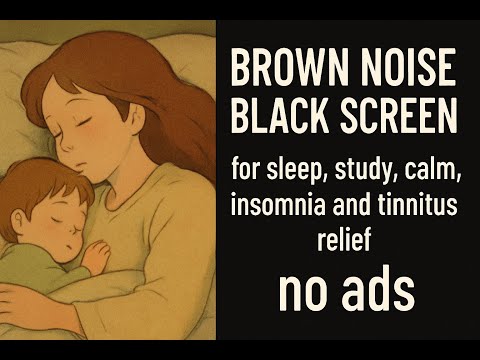Brown Noise Black Screen