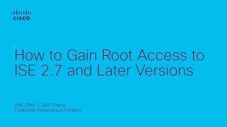 Cisco How to Gain Root Access to ISE 2.7 and Later Versions