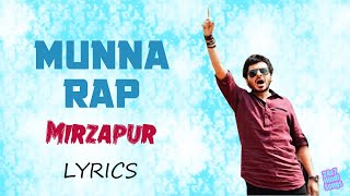 Munna Rap - Mirzapur (Lyrics) | Pankaj Tripathi - YouTube