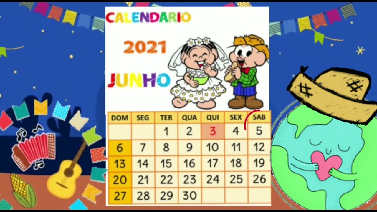 CALENDÁRIO JUNHO