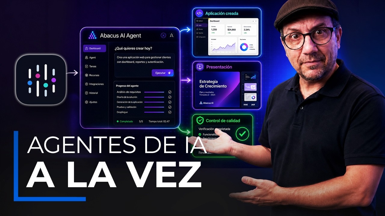 Esta IA crea CUALQUIER web o app sin programar 🤯 (Abacus AI Agent)