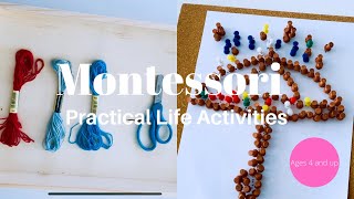 Montessori Practical Life Activities for Kids Ages 4 and Up #montessoriwithhart
