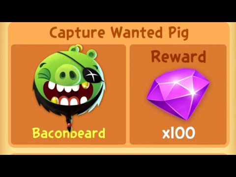 Angry Birds Pop Level 1219 - during 'Capture Wanted Pigs' event - Prize 100 Gems
