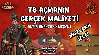 Age of Empires Mobile T8 Rehberi | F2P & Yüklemeli Kaç Anahtar Gerekli? (AoEM)