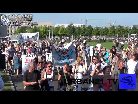 3. Bundesweite Mahnwache Berlin 29.08.2015 - Laufdemo zum Potsdamer Platz