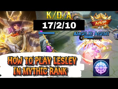How to play Lesley in Mythic Rank | Pure Damage Build Items and Gameplay | Mobile Legends Bang Bang