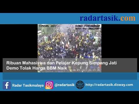 Ribuan Mahasiswa dan Pelajar Kepung Simpang Jati, Demo Tolak